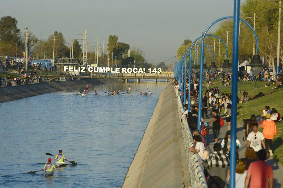 El Paseo Aniversario, a orillas del Canal Principal, fue la actividad central de la celebración de este 2022. (Foto: Andrés Maripe)