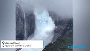 Video: así fue el impactante desprendimiento en un glaciar de Chile