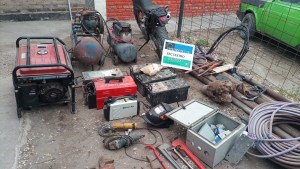 Recuperaron elementos robados a empresas petroleras en Catriel