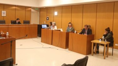 Gil y Guidi estuvieron presentes en la audiencia del lunes, pero hoy escucharon la sentencia conectadas por Zoom. (Foto: Juan Thomes)