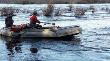Fue encontrado sin vida un cuerpo en el río Aluminé. Foto: Gentileza