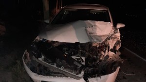 Solo daños materiales tras choque entre dos vehículos en Roca