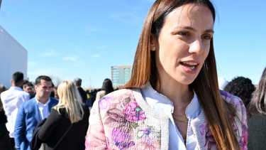 La diputada del Frente de Todos participó de la inauguración de El Cisne. Foto: Florencia Salto.