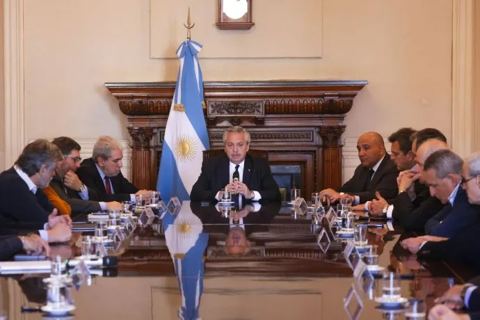 Tras el atentado a Cristina Kirchner, se reúne el Gabinete encabezado por Alberto Fernández. Foto Presidencia