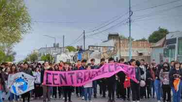 Los estudiantes se movilizaron en San Antonio