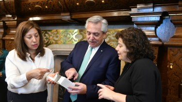 La mandataria estuvo presente en el acto que se desarrolló en la Casa Rosada. Foto: gentileza.