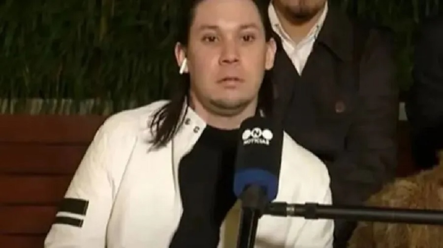 Gabriel Carrizo durante una entrevista después del atentado contra Cristina Kirchner. 