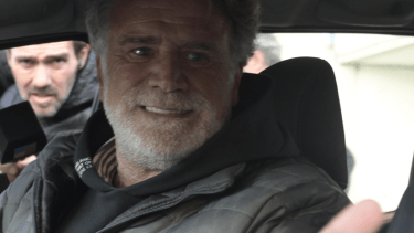 Marcelo "Teto" Medina salió esta tarde de su detención, y agradeció el acompañamiento de familiares y amigos.-