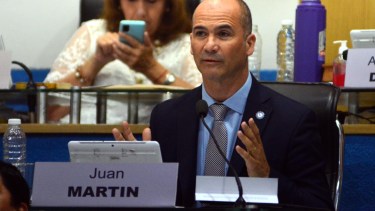 El voto de Juan Martín, de JxC, cuestionado por radicales en esa coalición con el PRO y el ARI. Foto: Marcelo Ochoa.