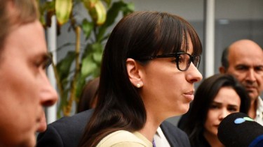 El bloque presentó el proyecto junto a referentes de Juntos por el Cambio. Foto: Matías Subat.