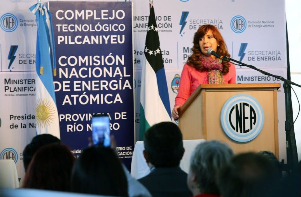 El acto de CFK en Pilcaniyeu, el 30 de noviembre de 2015.