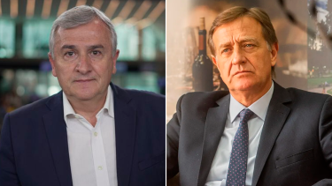 Los gobernadores de Jujuy y Mendoza, Gerardo Morales y Rodolfo Suárez. 