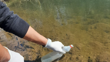 La muestra se tomó de la nueva toma de captación en barrio Nueva España