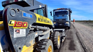 Repavimentan tramos de la Ruta 22 entre Chichinales y Chelforó