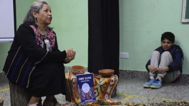 Los alumnos de septimo grado compartieron sus escritos durante la Maratón de Lectura. Fotos César Izza