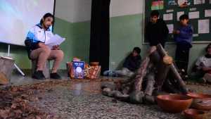 Alumnos de la Escuela 155 de Roca cuentan su historia en clave de lengua mapuche