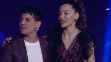 Yhosva y Ángela no se habían reencontrado desde la final de "La Voz Argentina".-