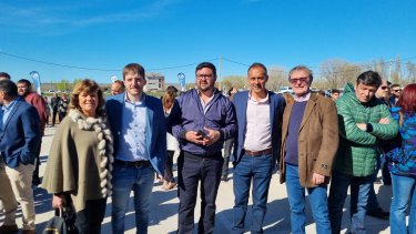 Marcelo Zuñiga junto a Alberto Vivero y la exsenadora Nanci Parrilli (marcelo zuñiga)