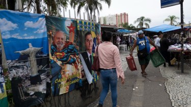 Estación central de Río de Janeiro. Escenas de la ciudad de Rio de Janeiro en los días previos a las elecciones presidenciales. Foto: Agencia Télam. 