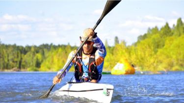Regata de la Confluencia, el evento deportivo constará de una etapa competitiva y otra familiar para unir el Limay con el Neuquén. Foto archivo.
