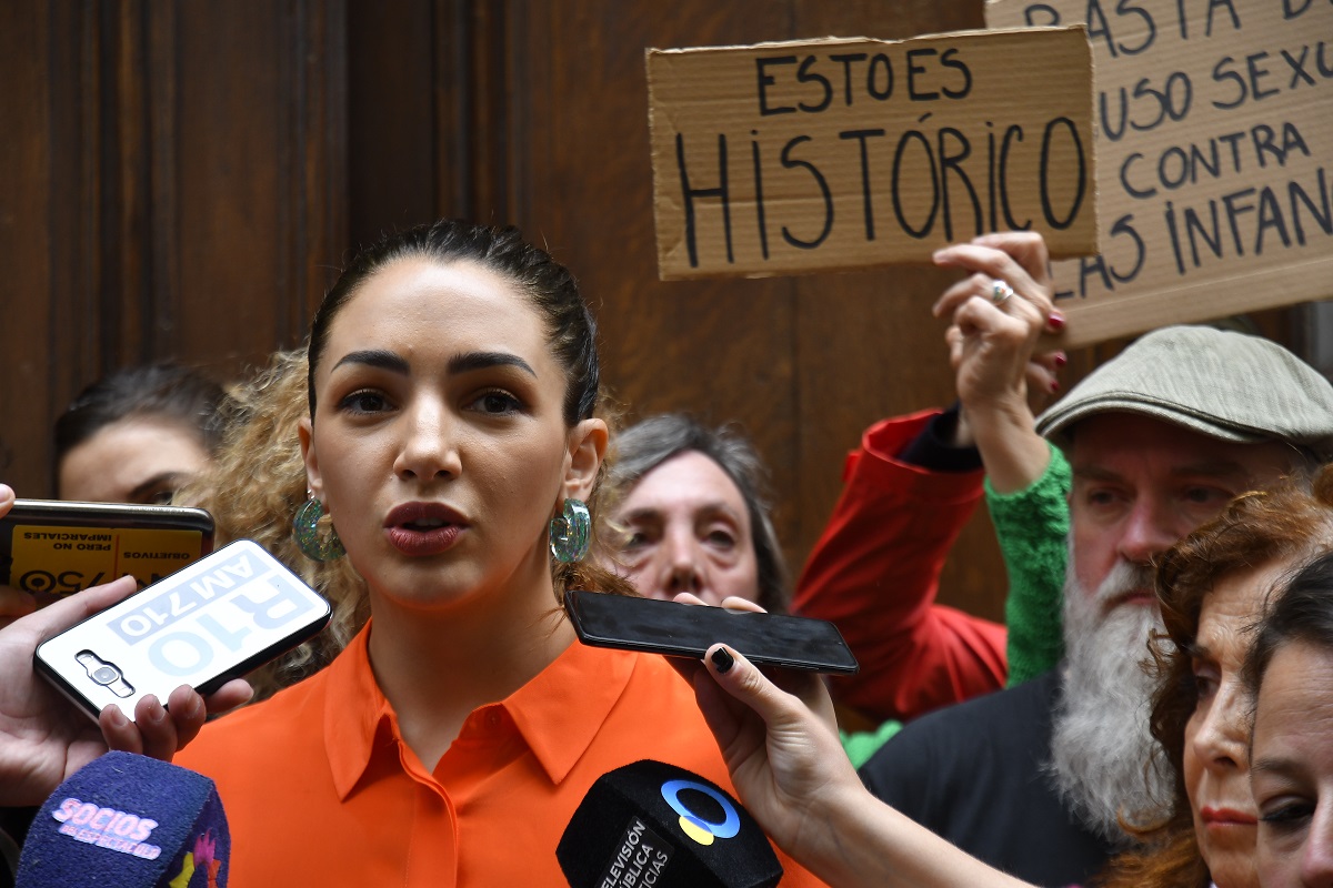 "Costó mucho llegar hasta acá, y llego con la expectativa de que la justicia esté a la altura del proceso que recorrimos", dijo Fardin desde Buenos Aires. Foto: Agencia Télam.