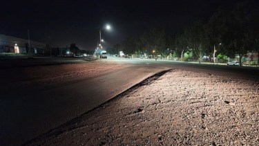 Alrededor de las 4 se informó que fueron levantados los cortes en Vaca Muerta. (Foto Radio Municipal Añelo).-