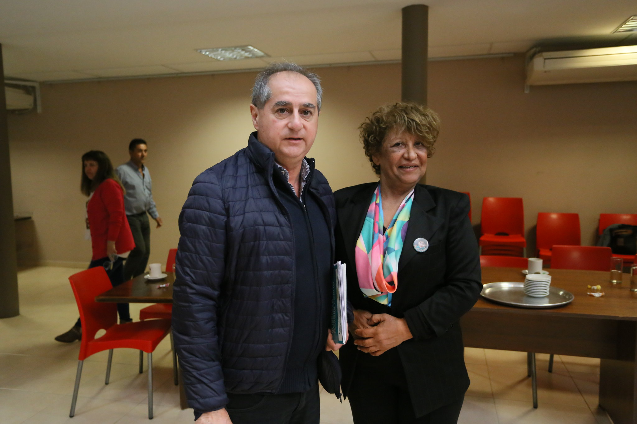 Pérez Morando junto a la Defensora saliente, Nora Cader. Foto Gentileza.