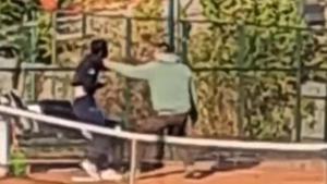 La violenta golpiza de un padre a su hija durante un entrenamiento de tenis