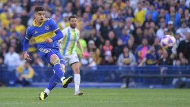 Payero metió su primer gol en Boca. (Foto: Julián Álvarez - Télam)