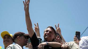 Jair Bolsonaro podría hablar públicamente este martes. 