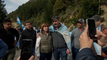Patricia Bullrich y su participación en la manifestación en Villa Mascardi que provocó el corte de la Ruta Nacional 40, Archivo