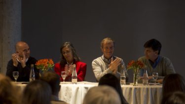 El desplante de las autoridades de la Convención de la UCR coincidió con el lanzamiento de su candidatura a gobernador que el exintendente de Cipolletti, Aníbal Tortoriello, hizo este viernes en Bariloche. (foto Marcelo Martínez)