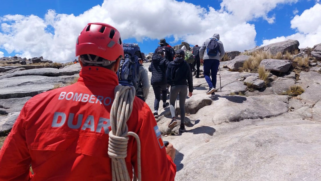 Un nuevo operativo de rescate se tuvo que llevar a cabo en el Cerro Champaquí. (Foto: Telam)