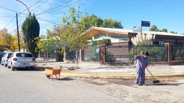 La planta urbana de Chichinales será afectada por un corte programado de energía. (Foto Néstor Salas)