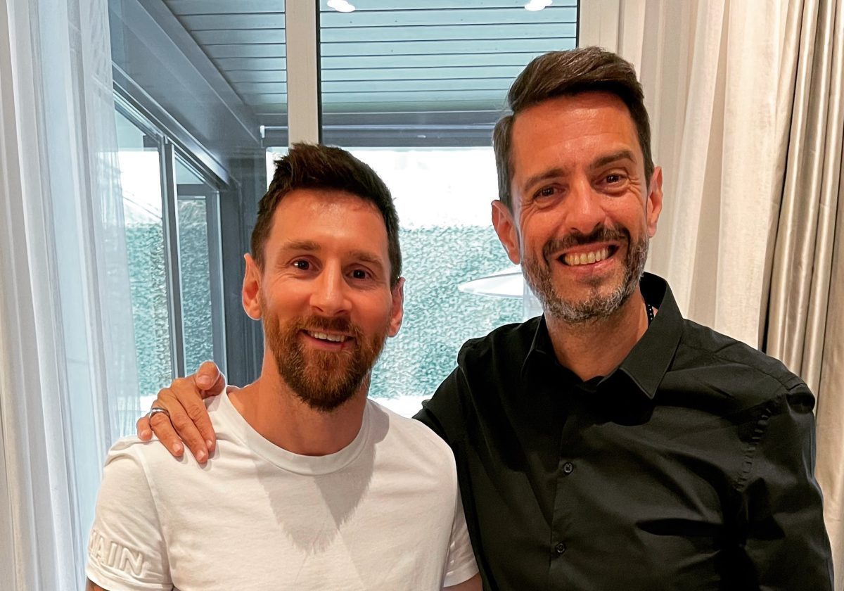Giralt se emocionó al entrevistar a Messi.