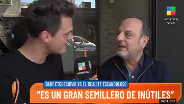 Baby Etchecopar, furioso con Gran Hermano. 