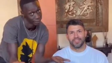 El Kun Agüero y Khaby Lame, dos potencias de las redes sociales.