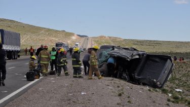 El accidente se produjo en la tarde del viernes cerca de Jacobacci. Foto: José Mellado.