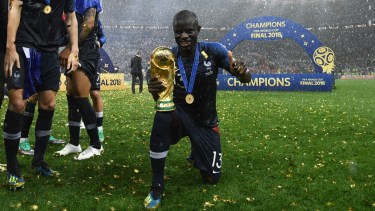 Kante fue uno de los jugadores claves en la selección de Francia que se coronó en Rusia 2018.