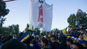 Las fotos de los festejos de Boca en la Fuente Pucará de Viedma