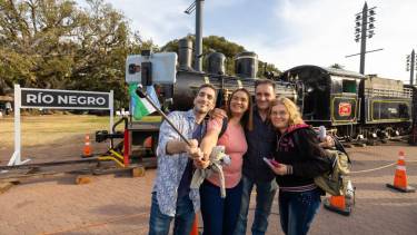 La Trochita fue la "vedette" de la última edición de la Feria Internacional de Turismo y abrió una puerta grande para la explotación de la actividad en Jacobacci y Río Negro. Foto: gentileza. 