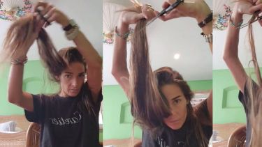 Juana Viale se cortó el pelo "por la libertad" de las mujeres iraníes, tal como lo hicieron otras referentes del mundo artístico.-