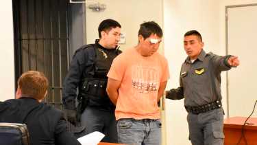 Héctor Adolfo Colipi, imputado de lesiones leves en el caso del homicidio de Gabriela Barahona. (Matías Subat)