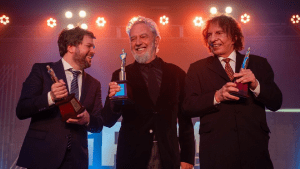 Guido Kaczka, Alejandro Dolina y Lalo Mir, ganadores del Martín Fierro de Radio de Oro