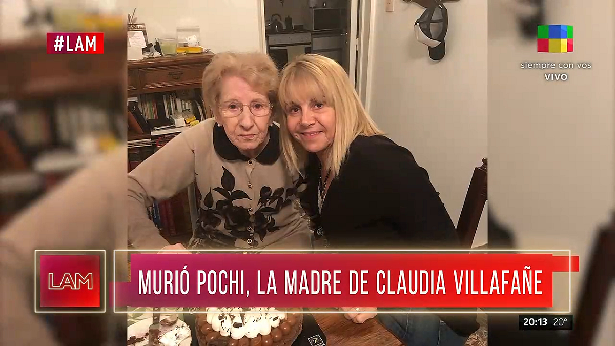 Falleció Pochi, la madre de Claudia Villafañe.  