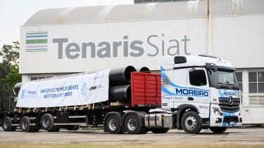 Enarsa confirmó que comenzaron a trasladarse los primeros caños para Neuquén, Río Negro, La Pampa y Buenos Aires. (Foto: gentileza)