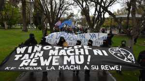 Marcharon en Viedma por la liberación de las mujeres mapuches y la defensa del territorio