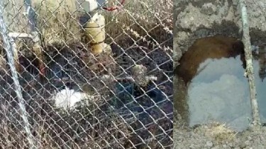 Derrame de la chacra de Villa Manzano. Foto: Gentileza. 