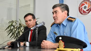Gerez y Peralta participaron de la conferencia de prensa de hoy. Foto Matías Subat.