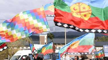 La Confederación Mapuche de Neuquén es una de las organizaciones anfitrionas junto a la APDH y el Observatorio Petrolero Sur. Foto archivo.